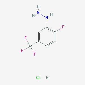 Hydrazine, [2-fluoro-5-(trifluoromethyl)phenyl]-, hydrochloride 