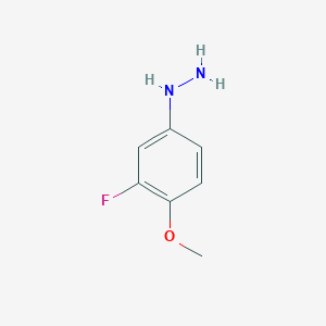 (3-fluoro-4-methoxyphenyl)hydrazine