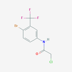 N-[4-bromo-3-(trifluoromethyl)phenyl]-2-chloroacetamide 